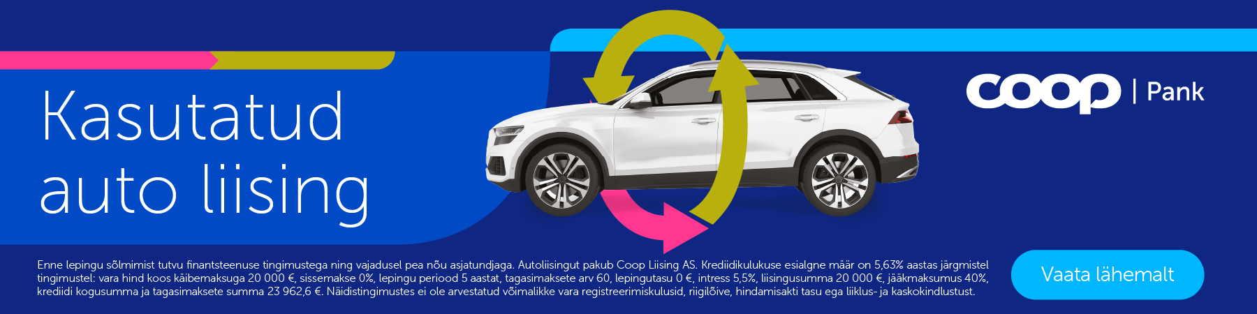 Coop kasutatud auto liising