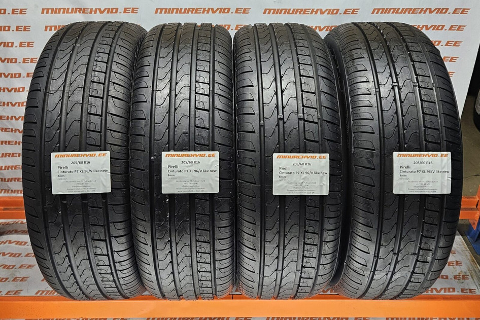 Kasutatud suverehv 205/60R16 Pirelli Cinturato P7 XL 96/V like new 1