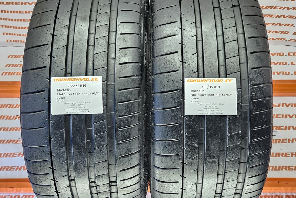 Подержанный летняя шина 255/35R19 Michelin Pilot Super Sport * FR XL 96/Y