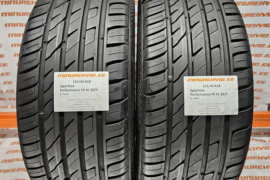 Kasutatud suverehv 225/40R18 Sportiva Performance FR XL 92/Y