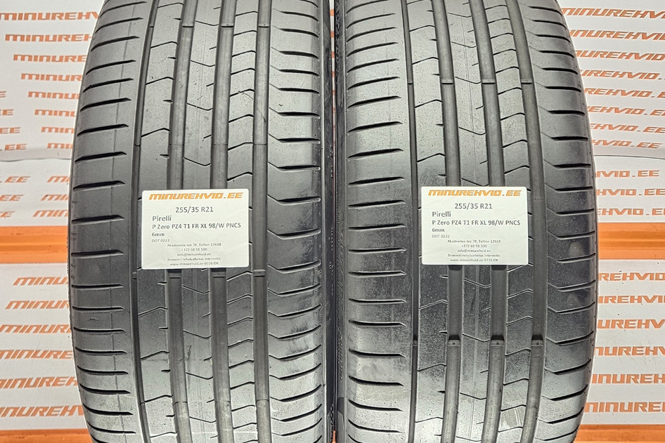 Used summer tire 255/35R21 Pirelli P Zero PZ4 T1 FR XL 98/W PNCS 0222
