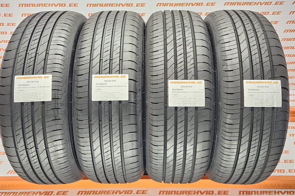 Kasutatud suverehv 205/60R16 GoodYear EfficientGrip Performance 2 XL 96/H like new 1223 + 3224