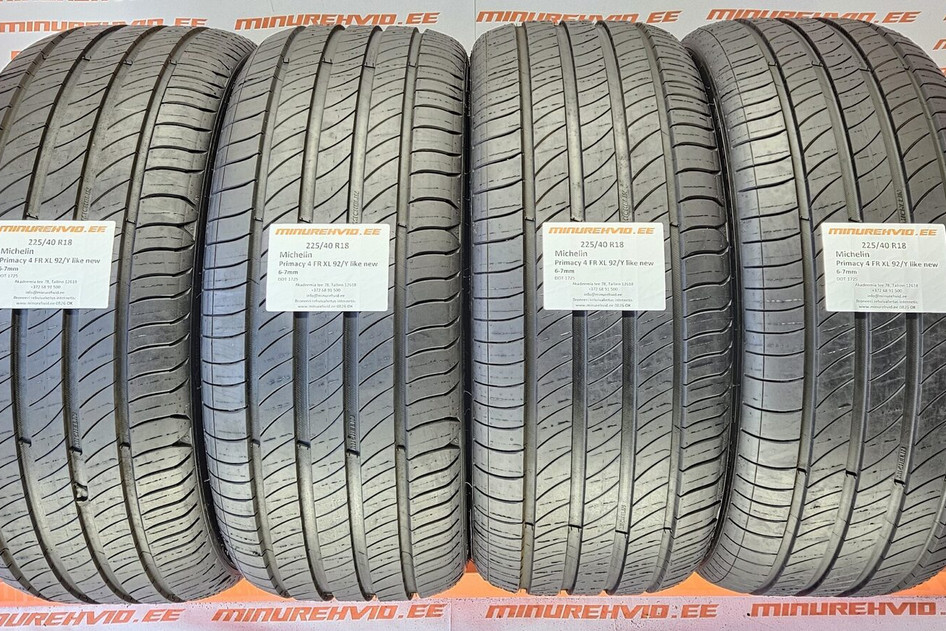 Kasutatud suverehv 225/40R18 Michelin Primacy 4 FR XL 92/Y like new 1725
