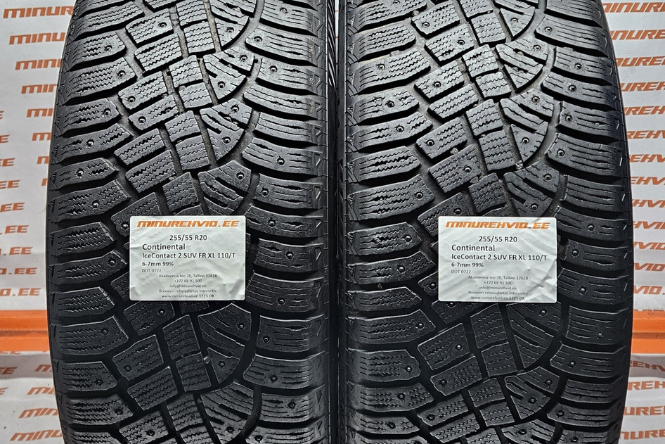 Used studded tire 255/55R20 Continental IceContact 2 SUV FR XL 110/T