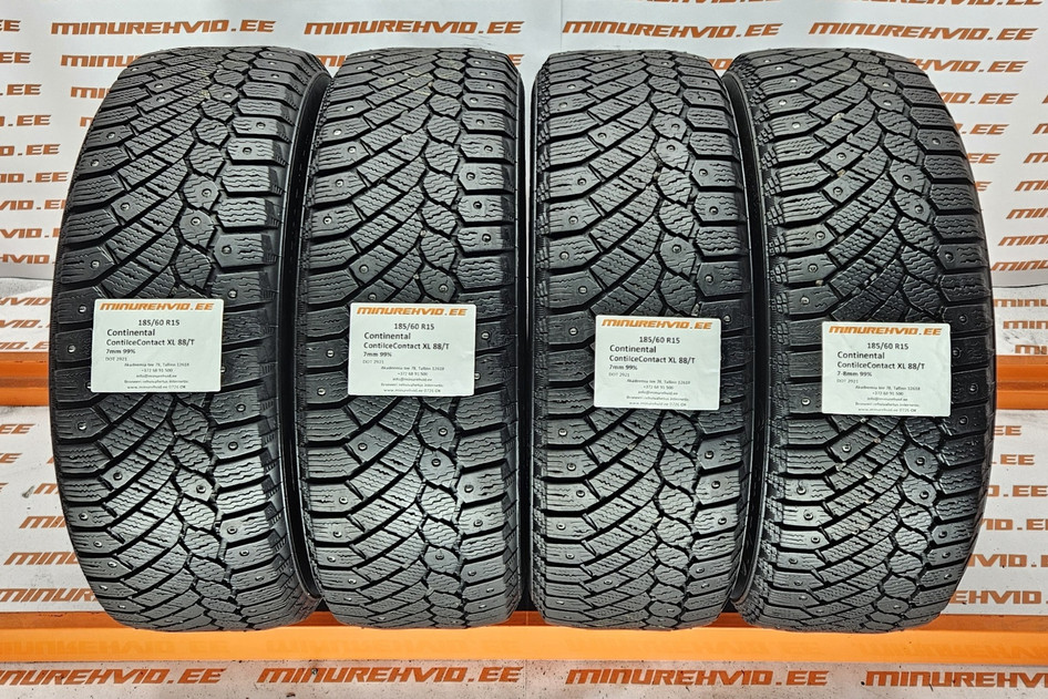 Used studded tire 185/60R15 Continental ContiIceContact XL 88/T