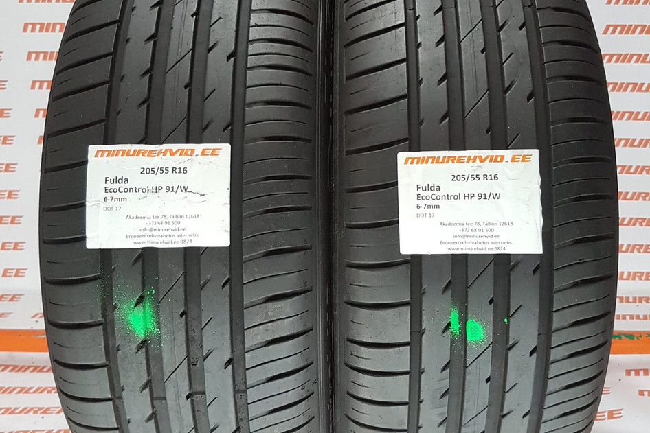 Used summer tire 205/55R16 Fulda EcoControl HP 91/W