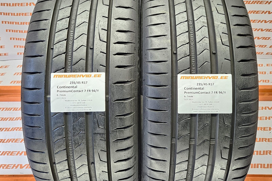 Kasutatud suverehv 235/45R17 Continental PremiumContact 7 FR 94/Y 0923