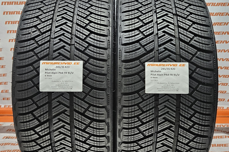 Подержанный нешипованная шина 245/35R20 Michelin Pilot Alpin PA4 FR 91/V