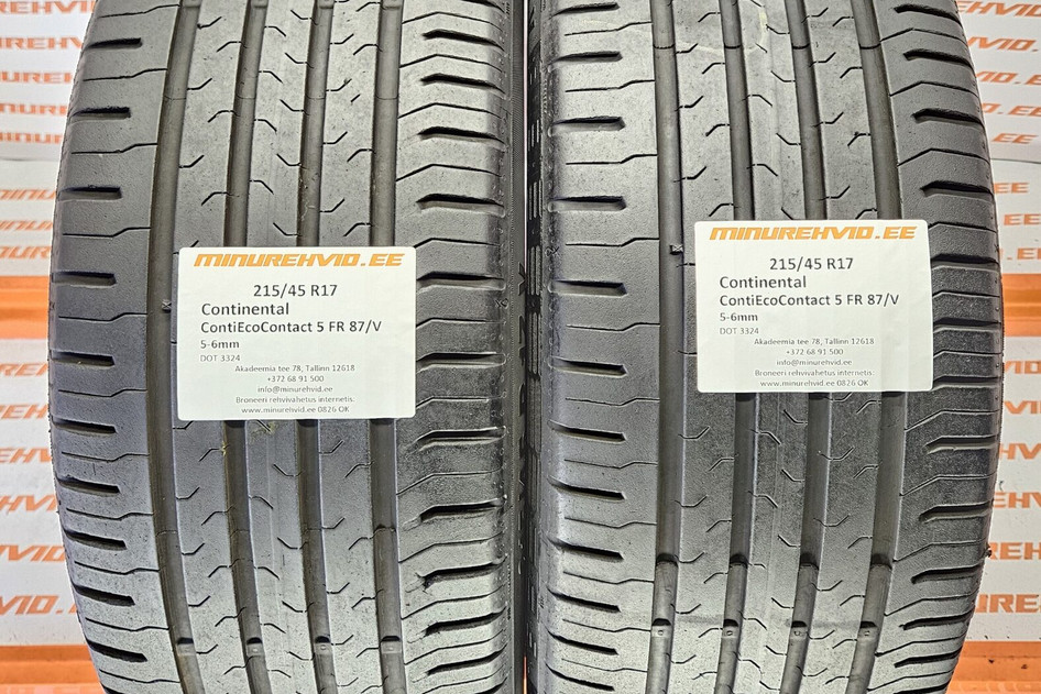 Kasutatud suverehv 215/45R17 Continental ContiEcoContact 5 FR 87/V 3324