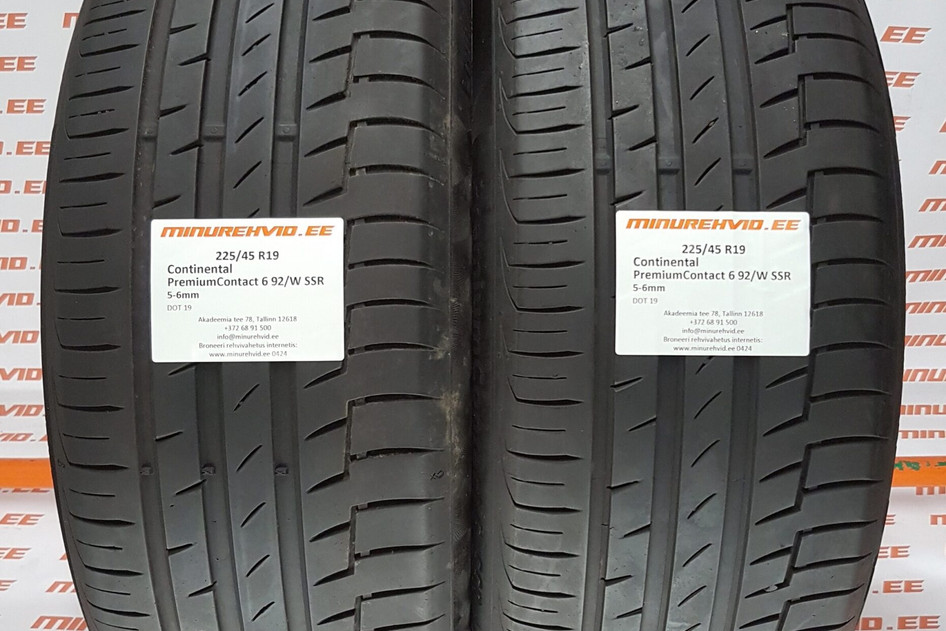 Kasutatud suverehv 225/45R19 Continental PremiumContact 6 92/W SSR