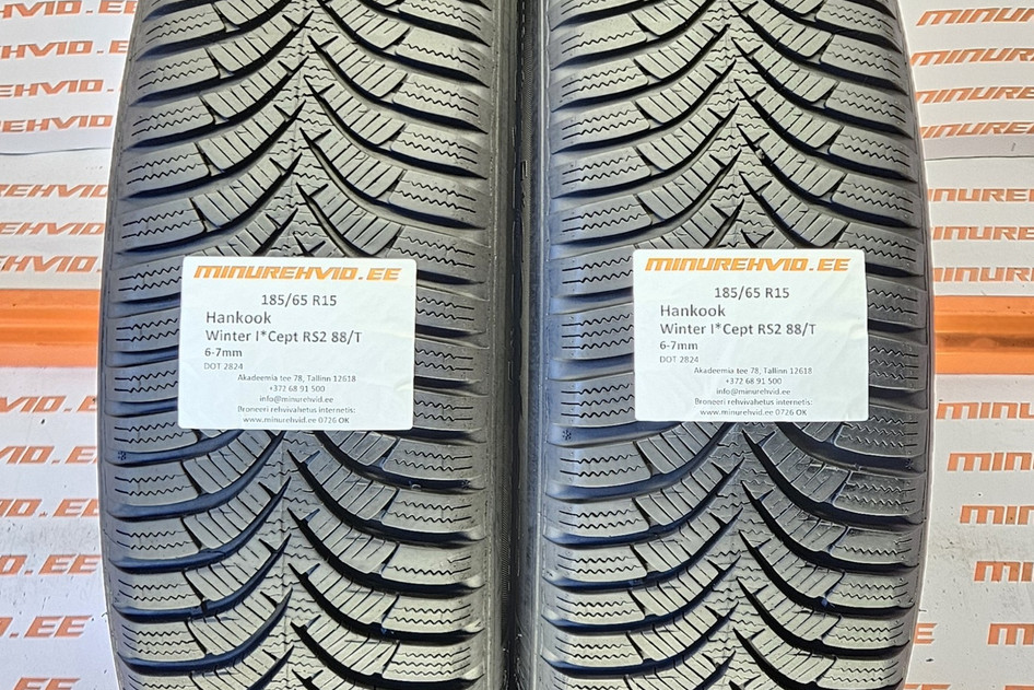 Used studless winter tire 185/65R15 Hankook Winter I*Cept RS2 88/T