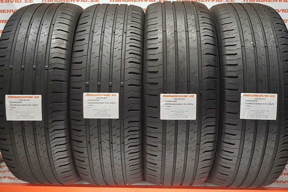 Used summer tire 235/55R17 Continental ContiEcoContact 5 XL 103/V.