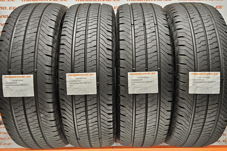 Подержанный летняя шина 215/65R16 Continental VanContact Eco 109/107 T 2725