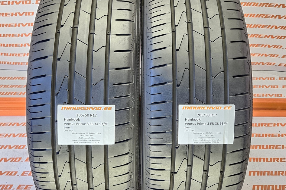 Used summer tire 205/50R17 Hankook Ventus Prime 3 FR XL 93/V