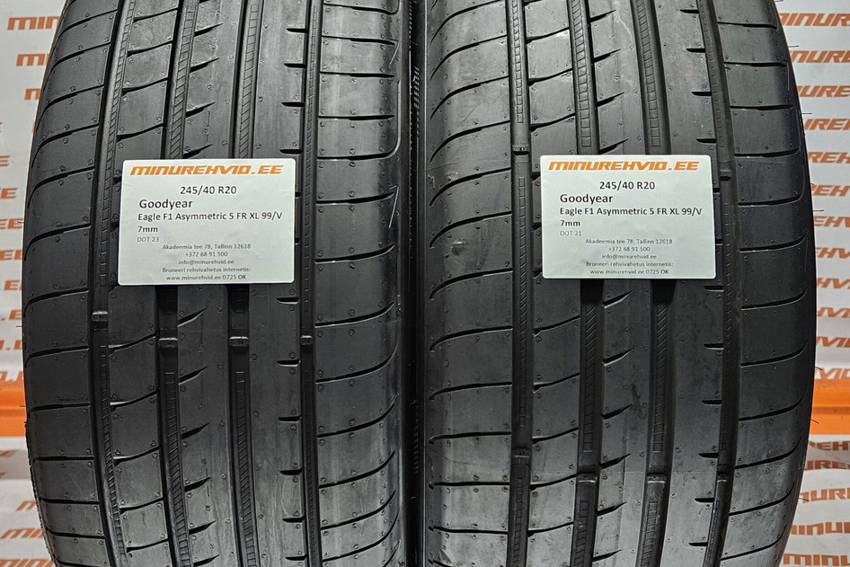Used summer tire 245/40R20 GoodYear Eagle F1 Asymmetric 5 FR XL 99/V.