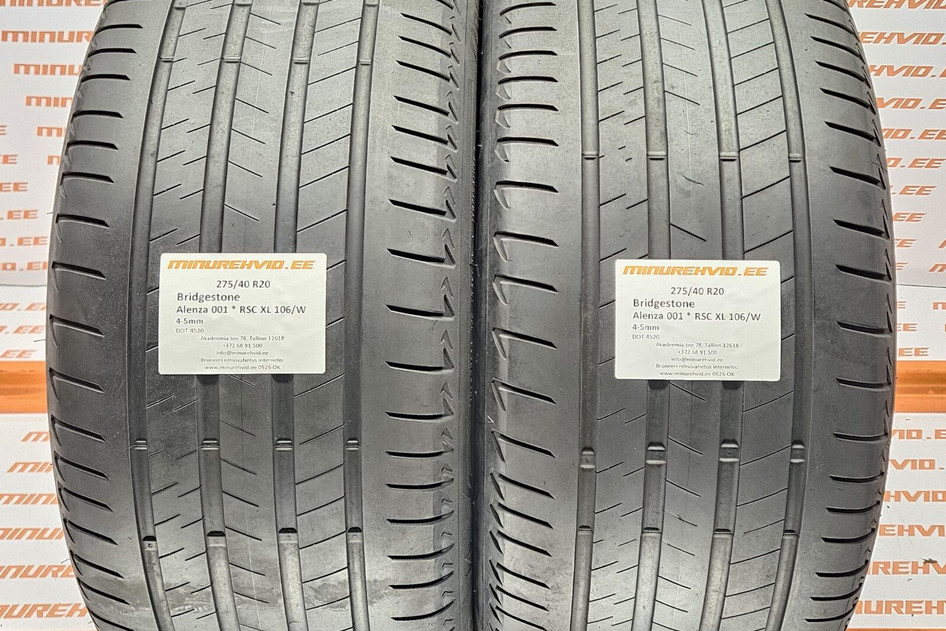 Kasutatud suverehv 275/40R20 Bridgestone Alenza 001 * RSC XL 106/W 4520
