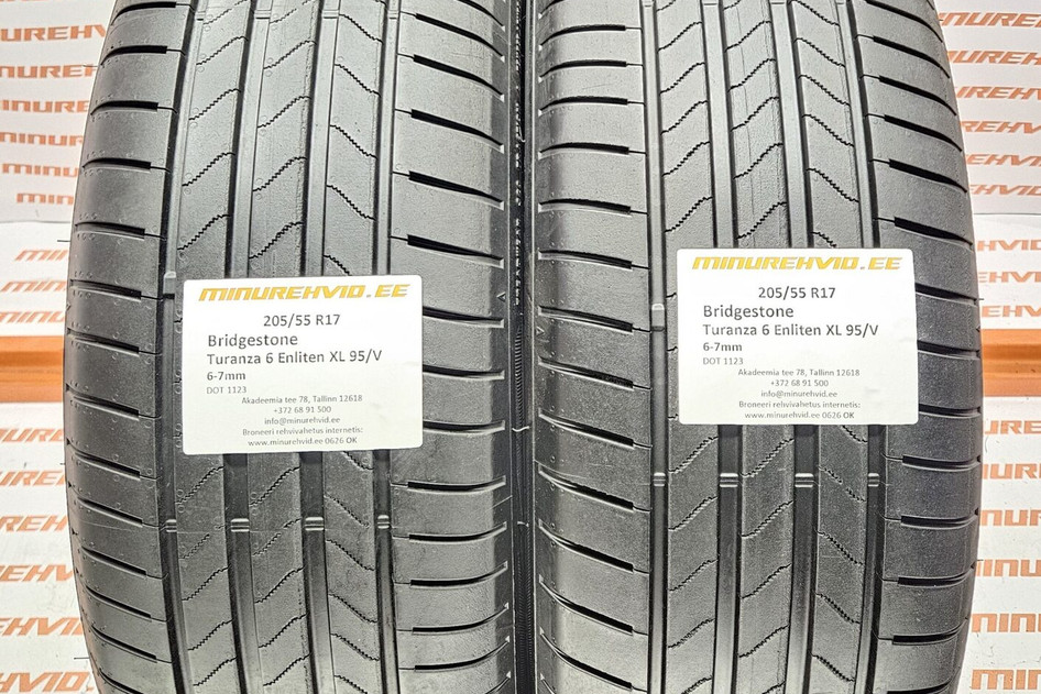 Used summer tire 205/55R17 Bridgestone Turanza 6 Enliten XL 95/V
