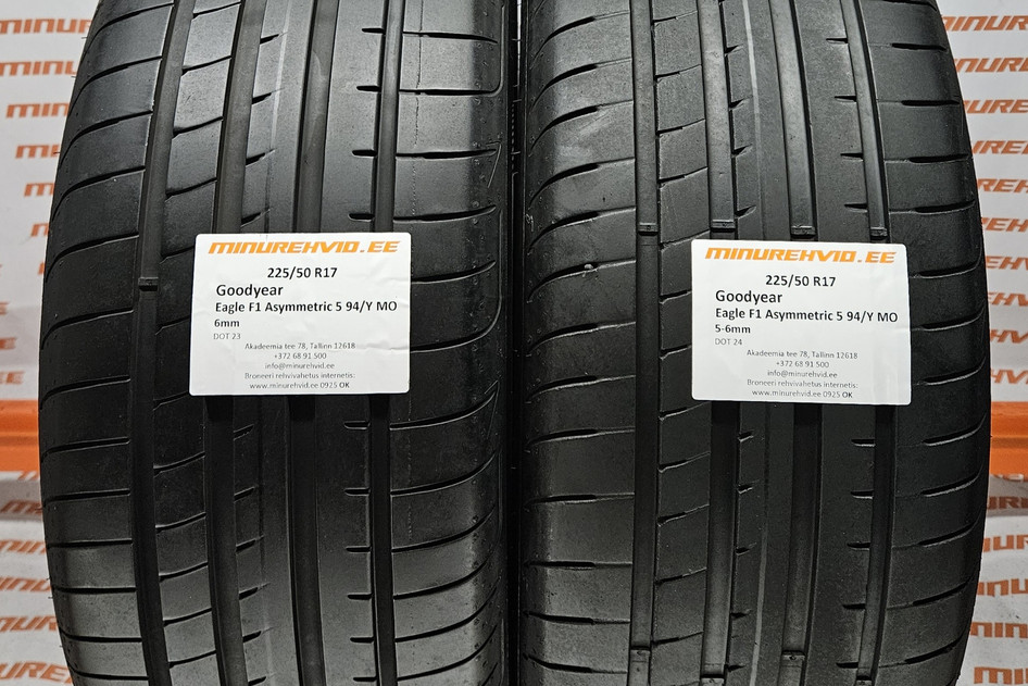 Kasutatud suverehv 225/50R17 GoodYear Eagle F1 Asymmetric 5 94/Y MO
