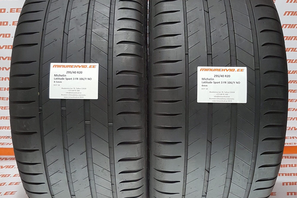 Kasutatud suverehv 295/40R20 Michelin Latitude Sport 3 FR 106/Y NO