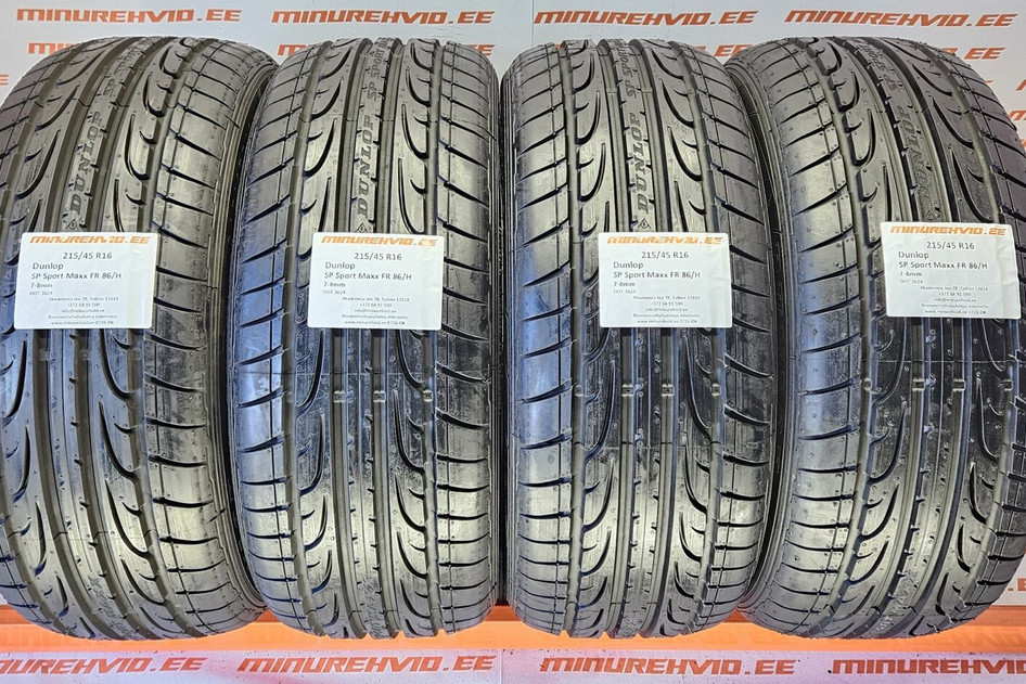 Подержанный летняя шина 215/45R16 Dunlop SP Sport Maxx FR 86/H like new