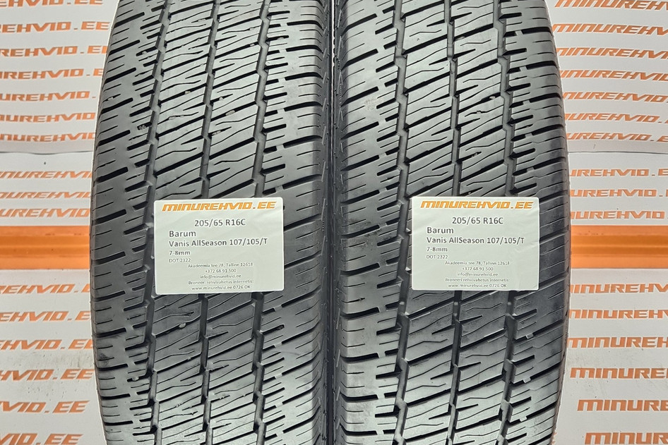 Used studless winter tire 205/65R16 Barum Vanis AllSeason 107/105/T