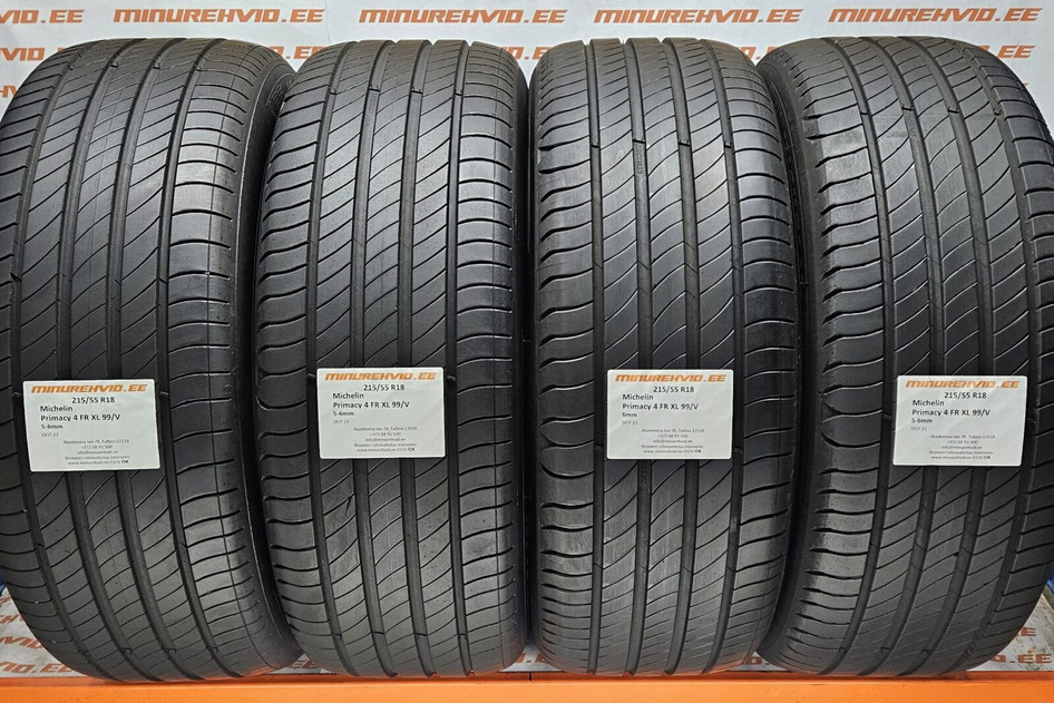 Kasutatud suverehv 215/55R18 Michelin Primacy 4 FR XL 99/V