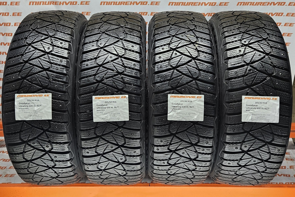 Kasutatud naastrehv 205/60R16 GoodYear UltraGrip 600 XL 96/T
