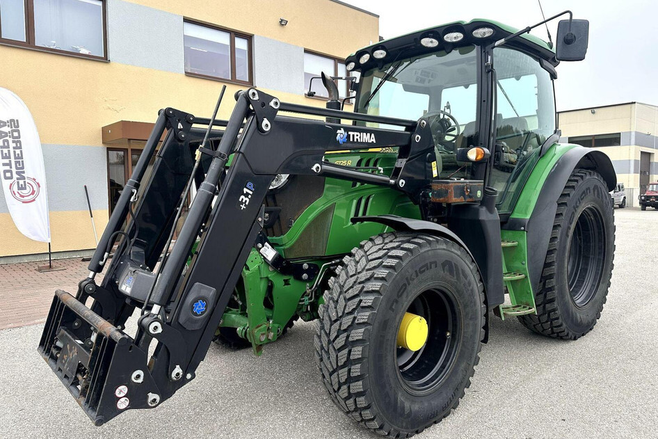 John Deere 6125R + Trima Front Loader +3.1p, 93 kW, diisel, automaat