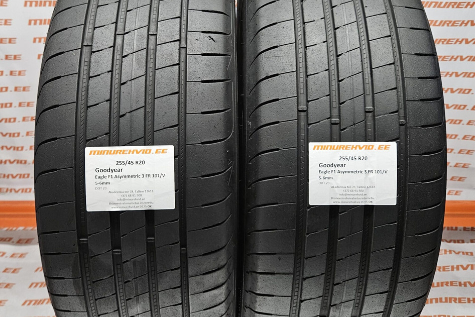 Used summer tire 255/45R20 GoodYear Eagle F1 Asymmetric 3 FR 101/V