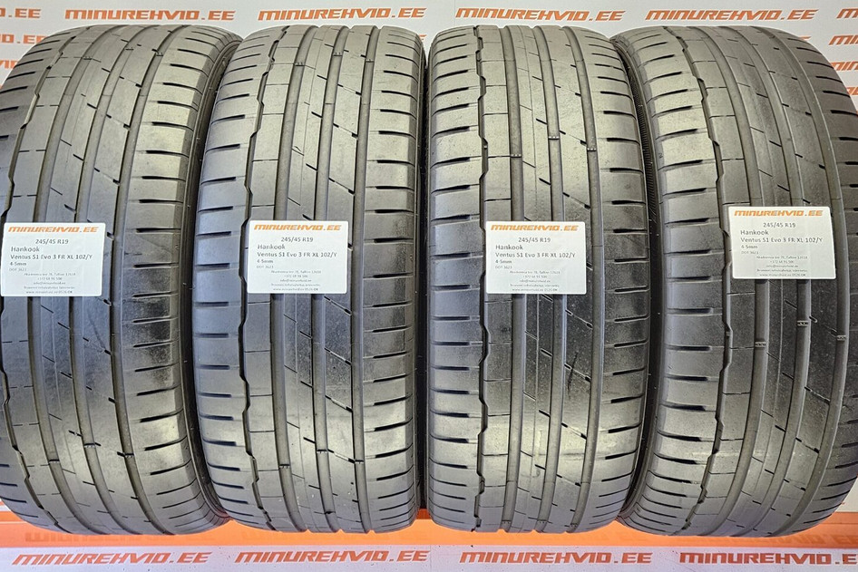 Kasutatud suverehv 245/45R19 Hankook Ventus S1 Evo 3 FR XL 102/Y