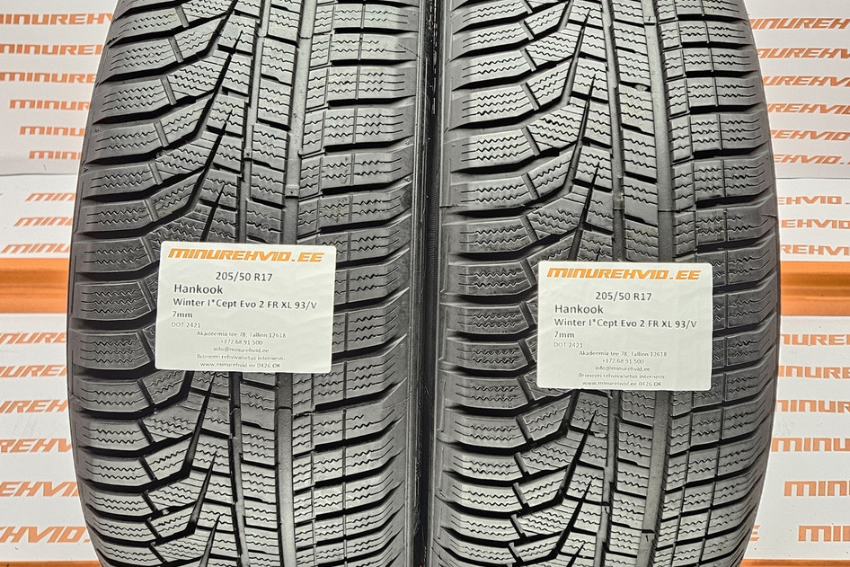 Kasutatud lamellrehv 205/50R17 Hankook Winter I*Cept Evo 2 FR XL 93/V