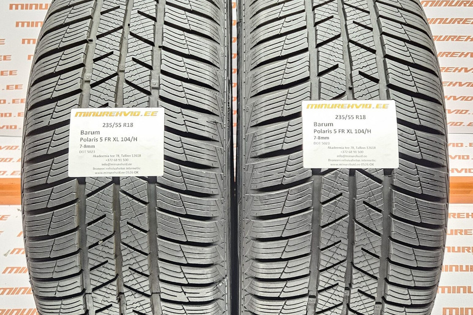 Подержанный нешипованная шина 235/55R18 Barum Polaris 5 FR XL 104/H