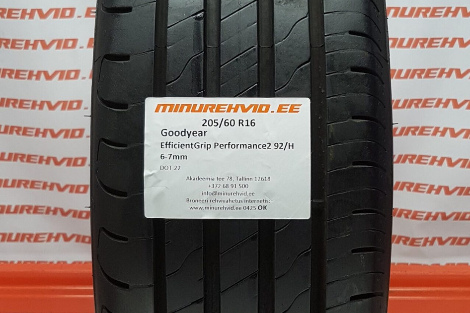 Kasutatud suverehv 205/60R16 GoodYear EfficientGrip Performance 2 92/H