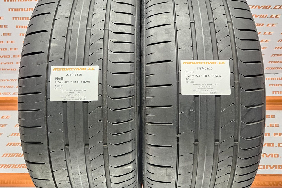Подержанный летняя шина 275/40R20 Pirelli P Zero PZ4 * FR XL 106/W