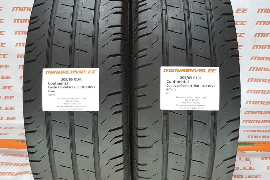 Used summer tire 205/65R16 Continental ContiVanContact 200 107/105 T