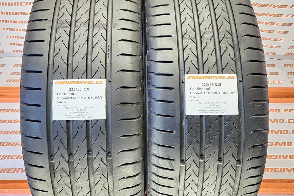 Used summer tire 225/55R18 Continental EcoContact 6 Q * MO FR XL 102/Y