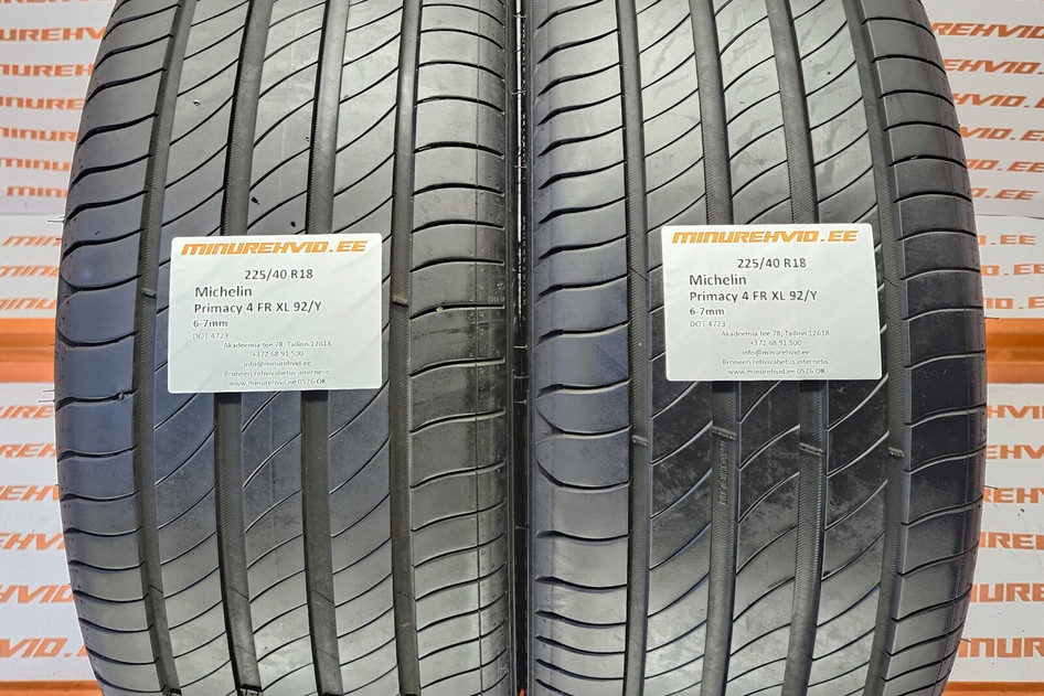 Подержанный летняя шина 225/40R18 Michelin Primacy 4 FR XL 92/Y 4723