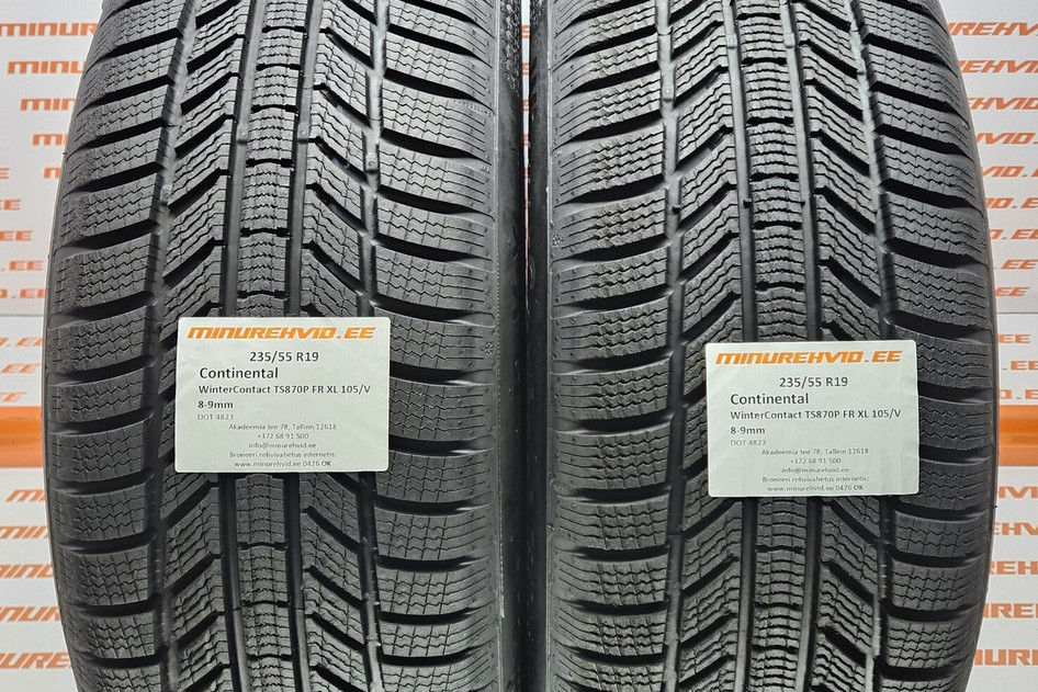 Подержанный нешипованная шина 235/55R19 Continental WinterContact TS870P FR XL 105/V 4823