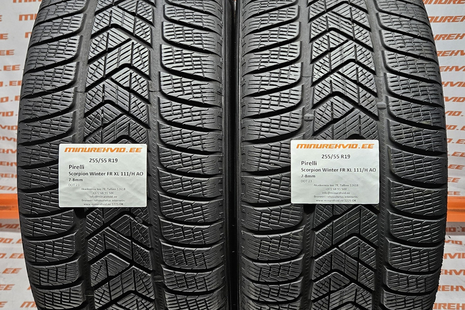 Used studless winter tire 255/55R19 Pirelli Scorpion Winter FR XL 111/H AO