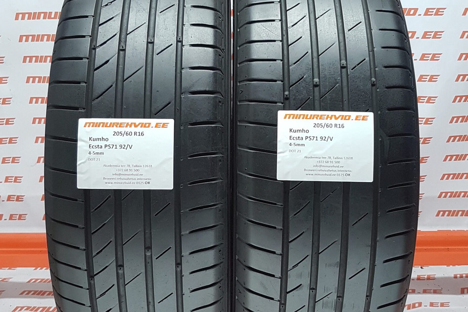 Used summer tire 205/60R16 Kumho Ecsta PS71 92/V