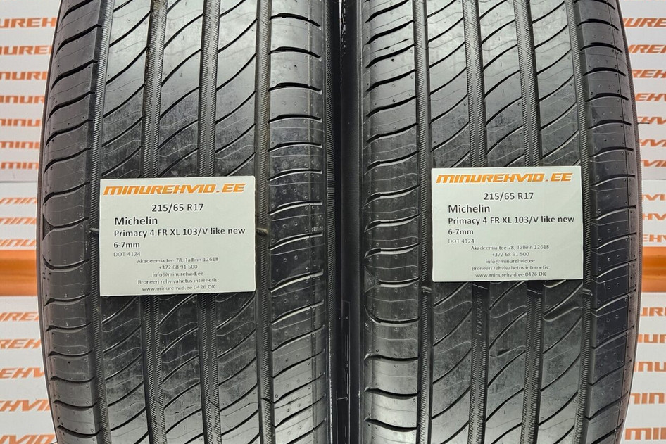 Kasutatud suverehv 215/65R17 Michelin Primacy 4 FR XL 103/V like new