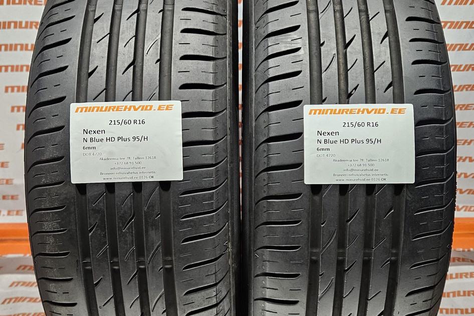 Used summer tire 215/60R16 Nexen N Blue HD Plus 95/H