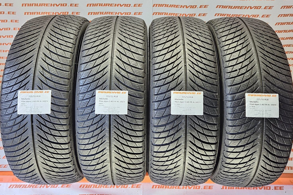 Used studless winter tire 225/55R18 Michelin Pilot Alpin 5 AO FR XL 102/V