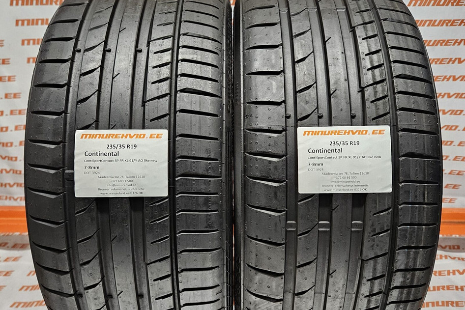 Kasutatud suverehv 235/35R19 Continental ContiSportContact 5P FR XL 91/Y AO like new