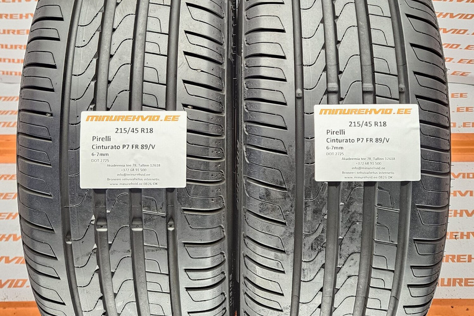 Kasutatud suverehv 215/45R18 Pirelli Cinturato P7 FR 89/V 2725