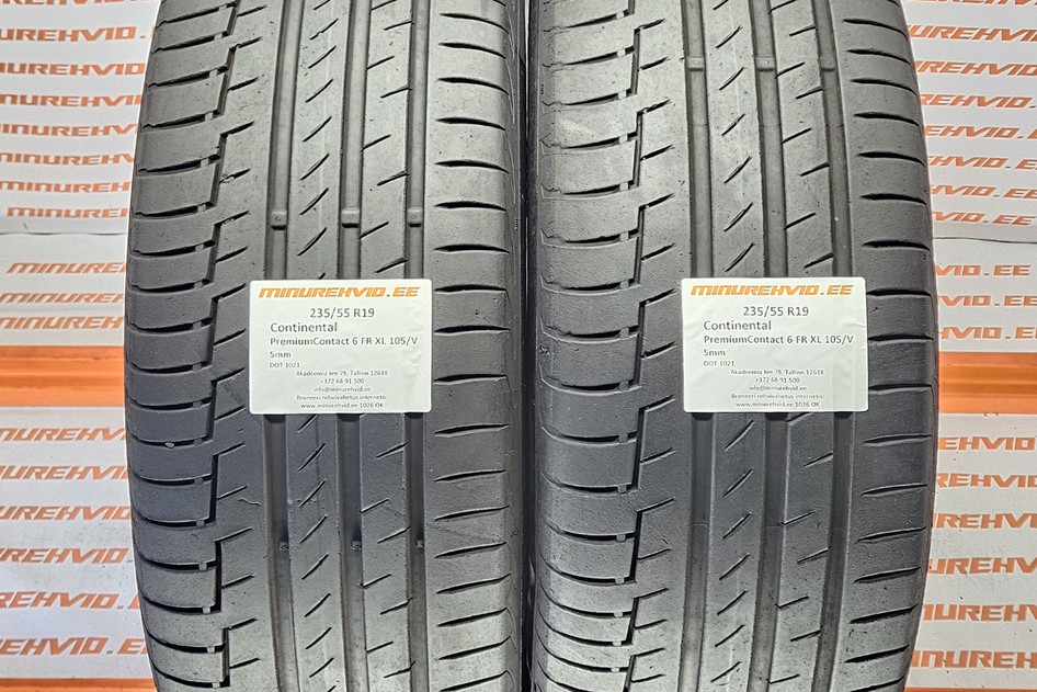 Подержанный летняя шина 235/55R19 Continental PremiumContact 6 FR XL 105/V