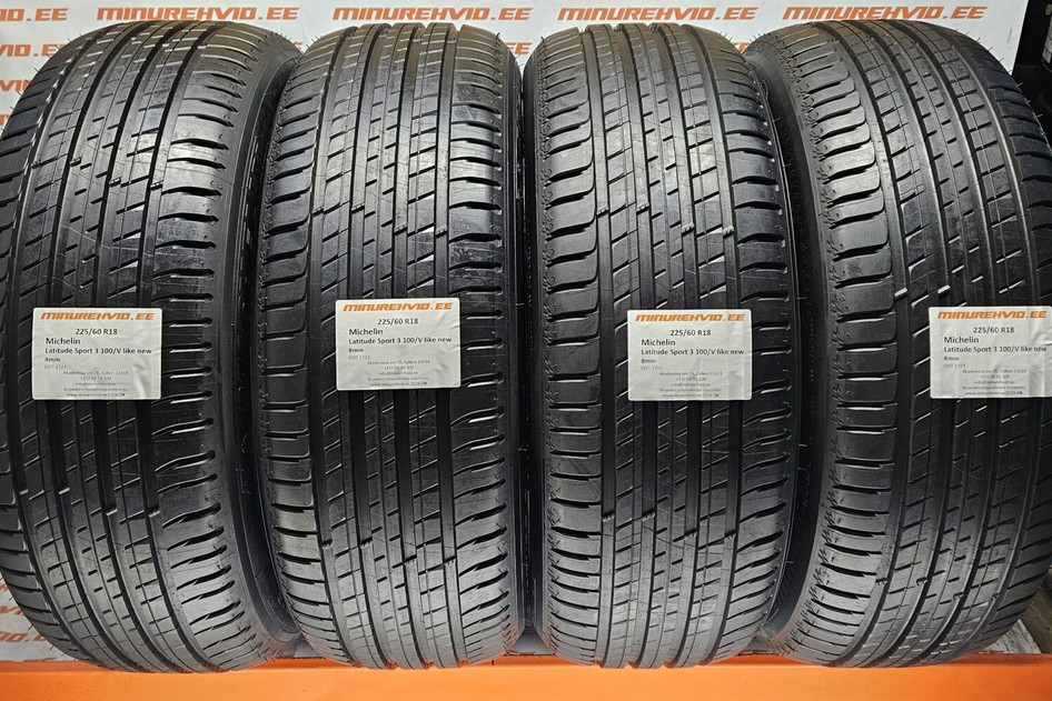 Used summer tire 225/60R18 Michelin Latitude Sport 3 100/V like new 2