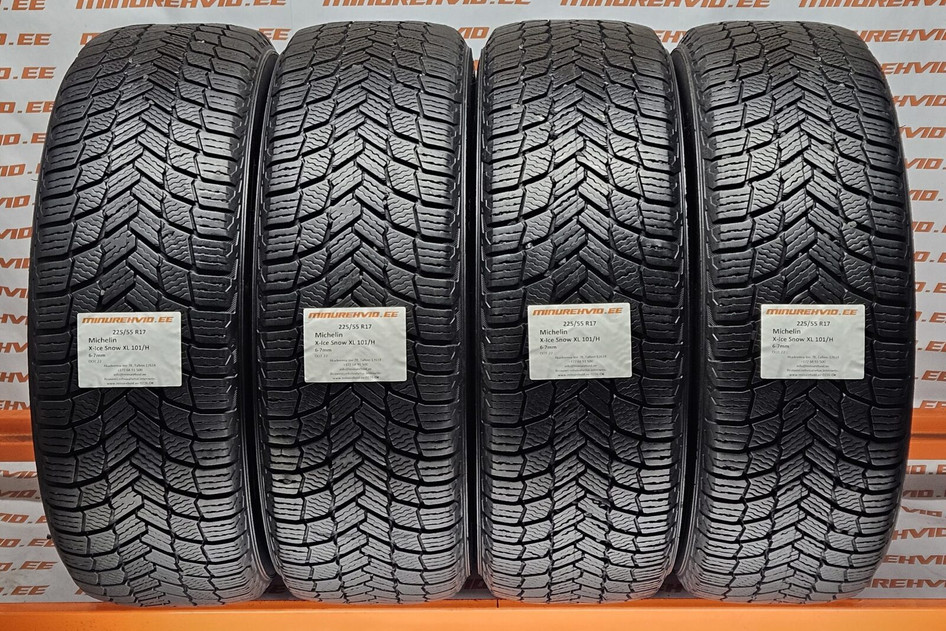 Kasutatud lamellrehv 225/55R17 Michelin X-Ice Snow XL 101/H