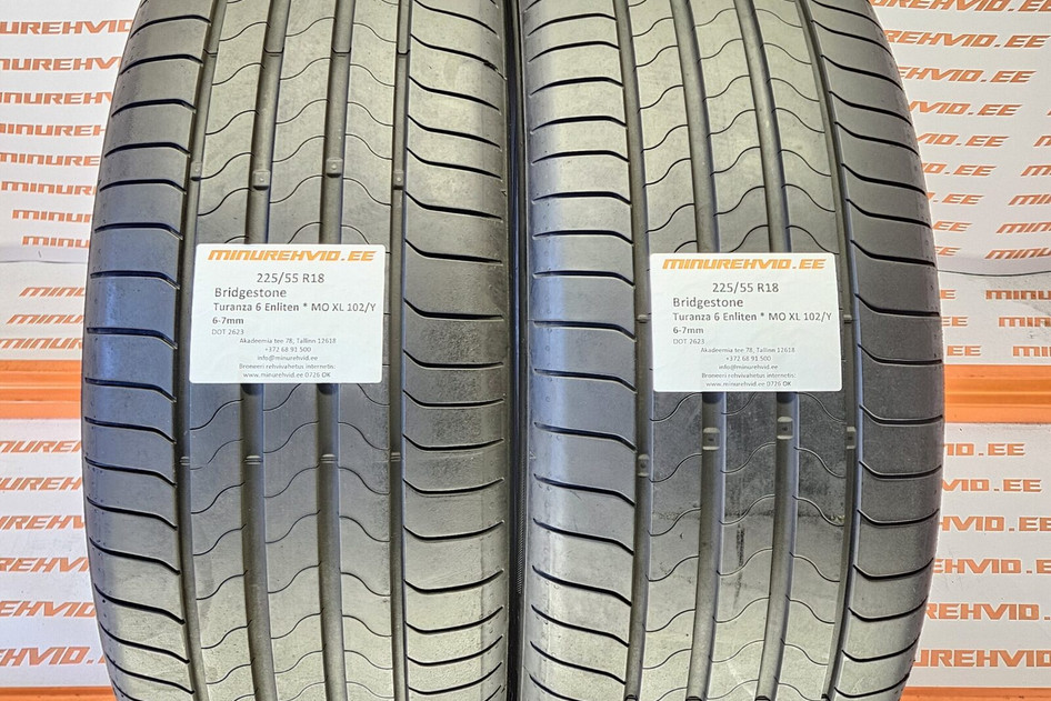Used summer tire 225/55R18 Bridgestone Turanza 6 Enliten * MO XL 102/Y