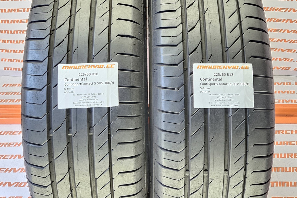 Used summer tire 225/60R18 Continental ContiSportContact 5 SUV 100/H